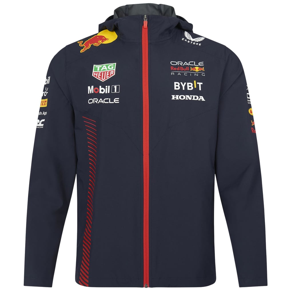 オラクルレッドブルレーシング2023チーム耐水性ジャケット