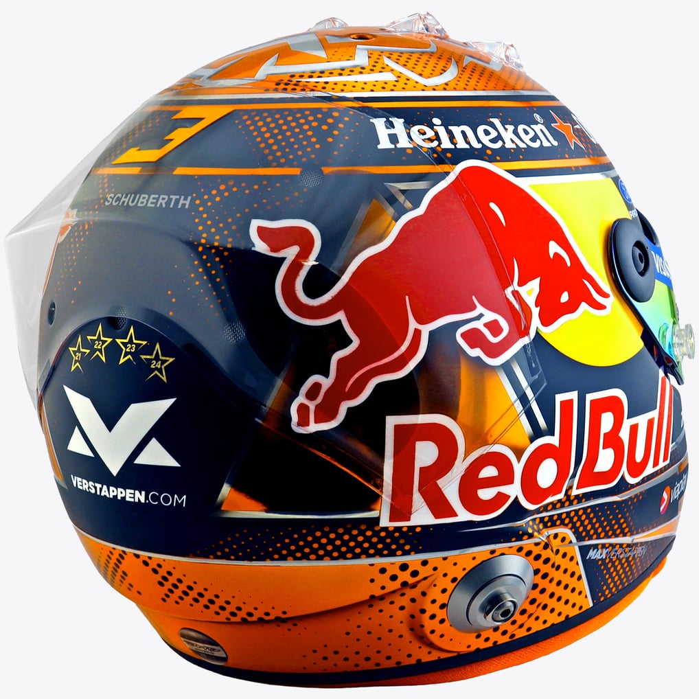 Max Verstappen Red Bull Racing 2026 Orange Lion Helmet - 1:2 Model