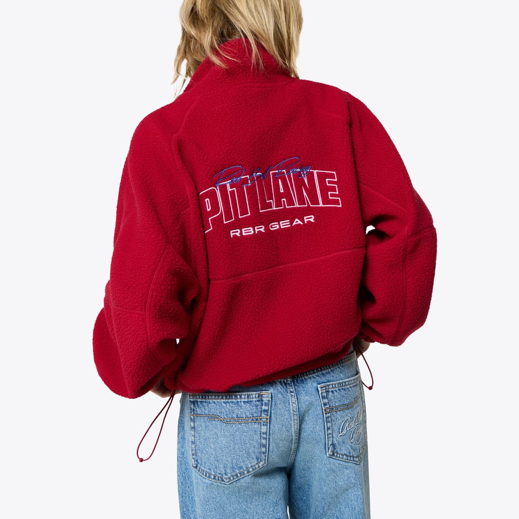 Oracle Red Bull Racing Pepe Jeans Half Zip Fleece - Red - Womens