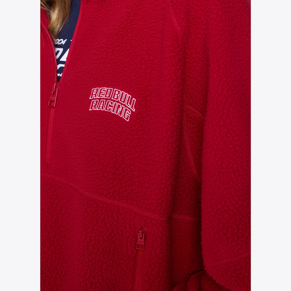 Oracle Red Bull Racing Pepe Jeans Half Zip Fleece - Red - Womens