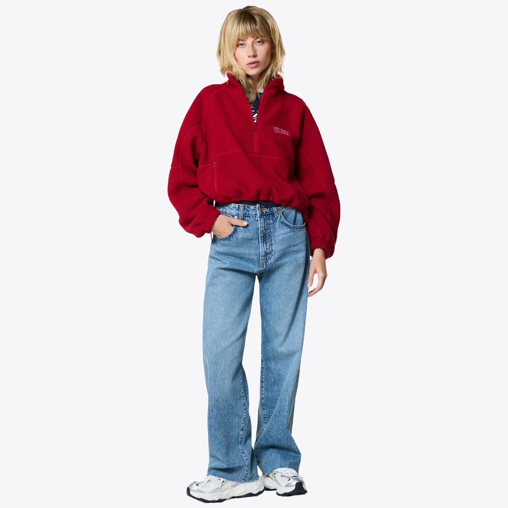 Oracle Red Bull Racing Pepe Jeans Half Zip Fleece - Red - Womens