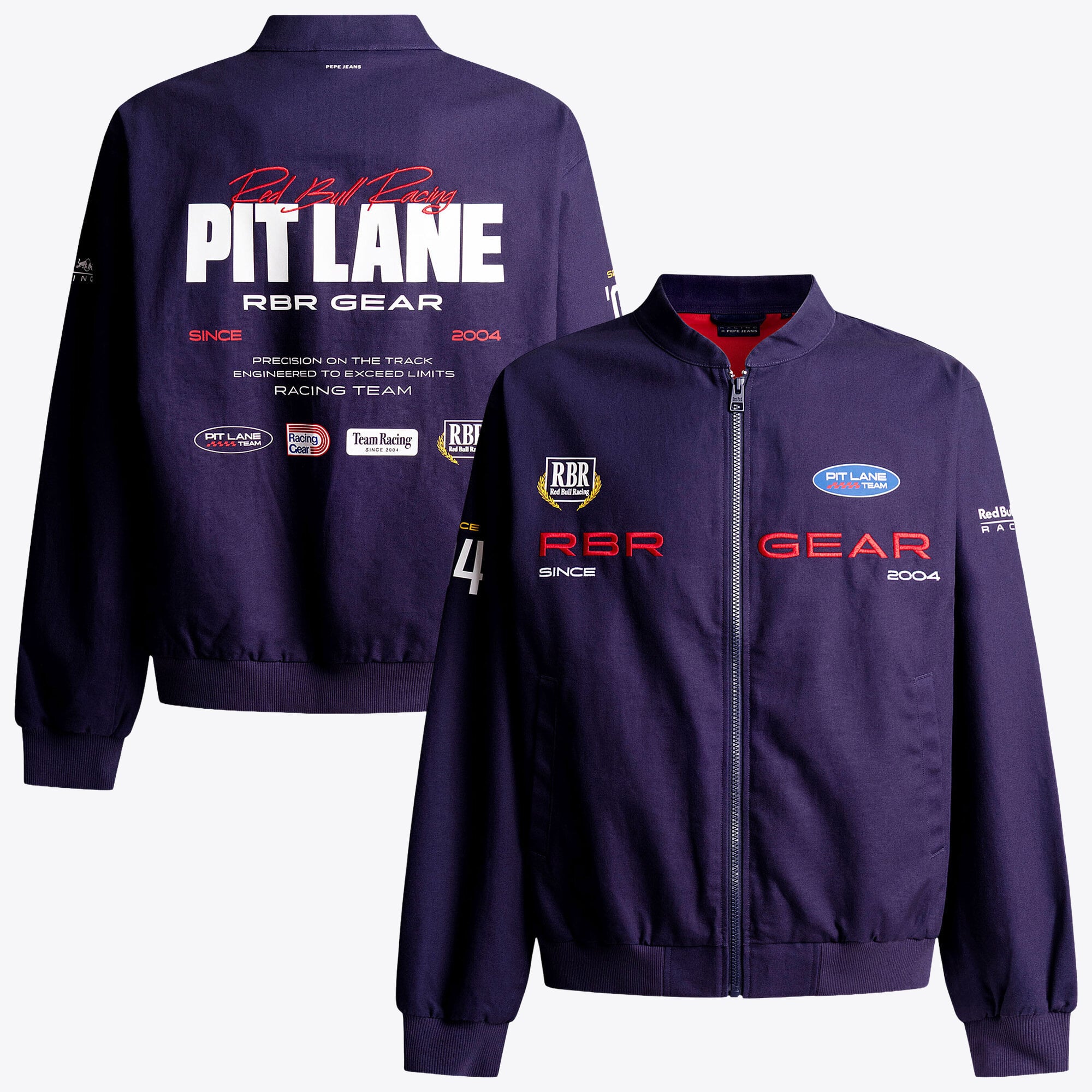 Oracle Xs Oracle Red Bull Racing Pepe Jeans Pit Lane Bomber - Navy