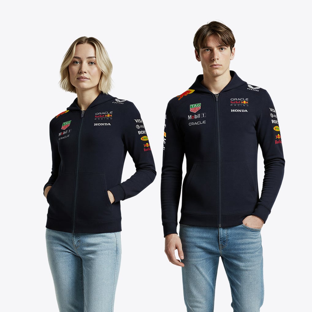 Red Bull Racing 2025 Team Full Zip Hoodie - Unisex