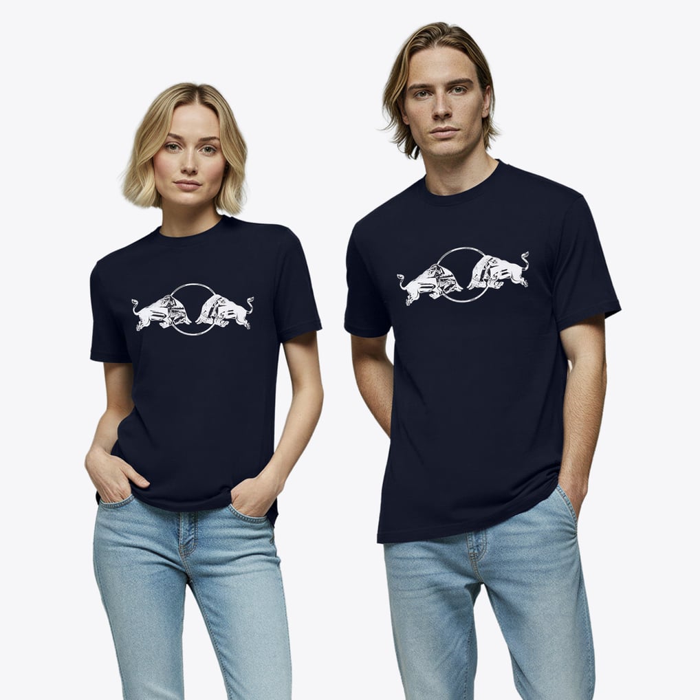 レッドブル レーシング グラフィック ブル Tシャツ - ネイビー - ユニ 