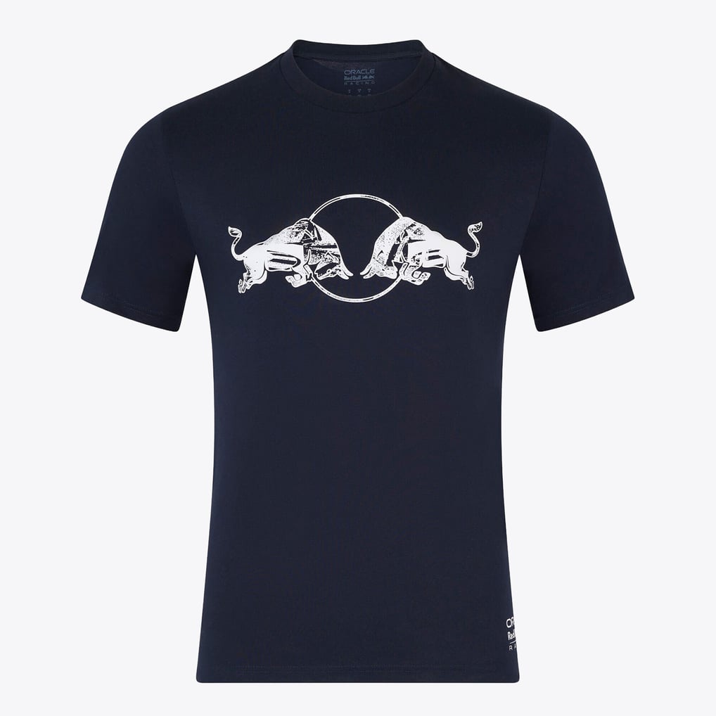レッドブル レーシング グラフィック ブル Tシャツ - ネイビー - ユニ 