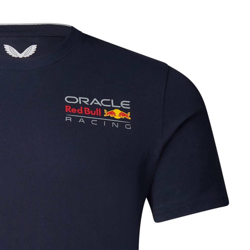 Red Bull Racing ラージ ロゴ T シャツ - ネイビー - ユニセックス