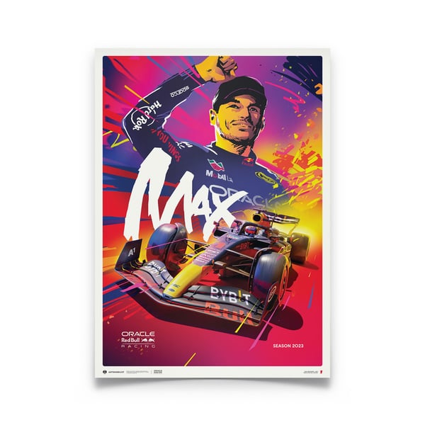 Red Bull Racing Card Red Bull Racing Max Verstappen 2023 Poster