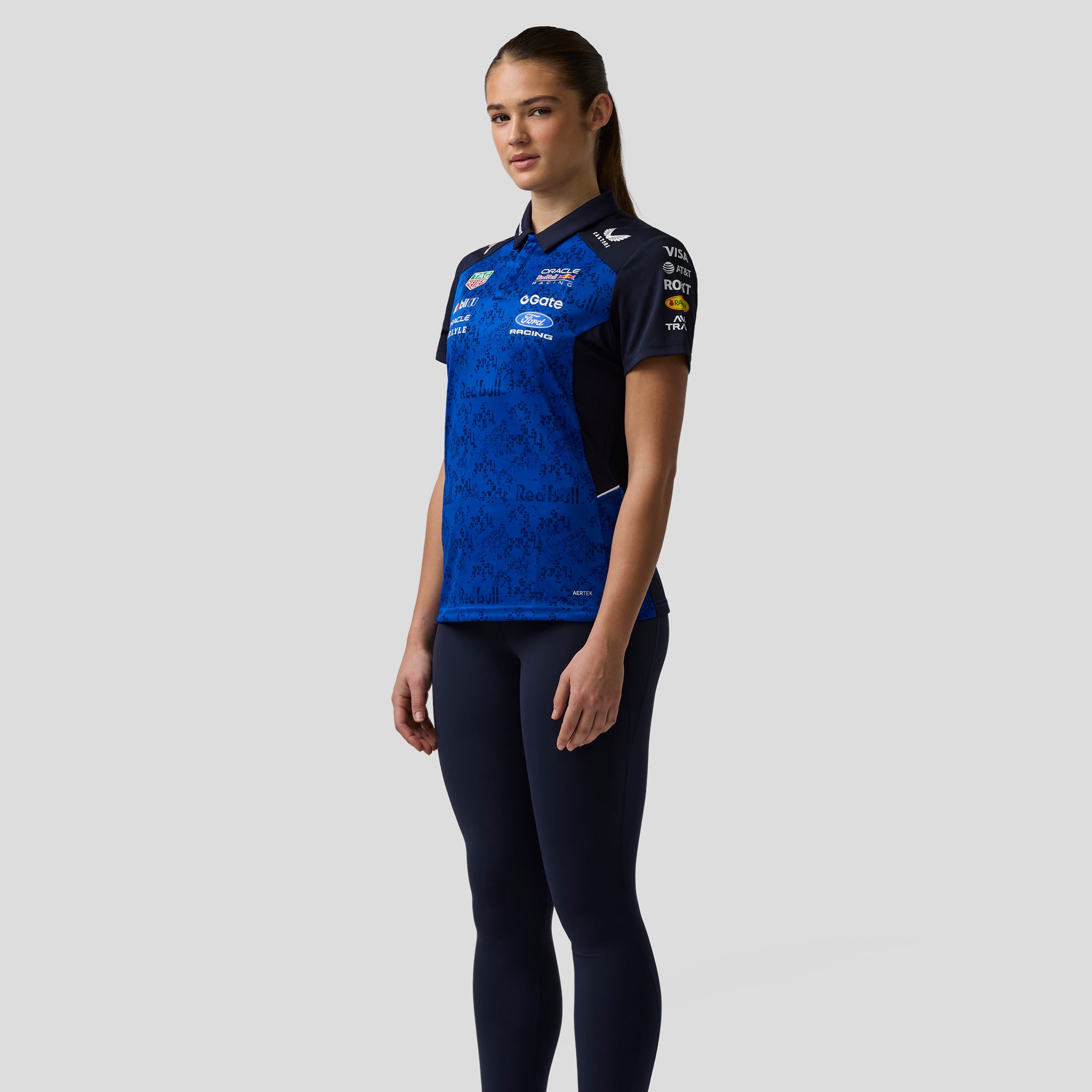 Women's Castore Blue Red Bull Racing Formula 1 Team Polo Shirt