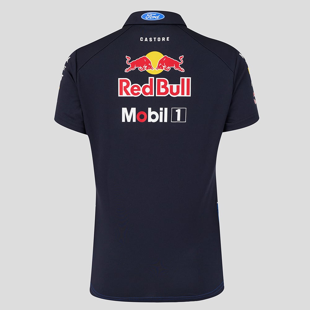 Women's Castore Blue Red Bull Racing Formula 1 Team Polo Shirt