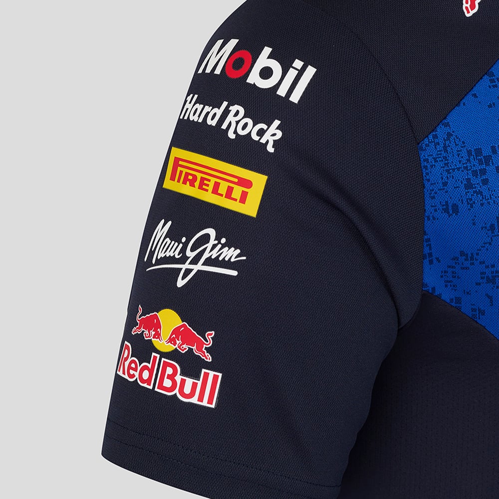 Women's Castore Blue Red Bull Racing Formula 1 Team Polo Shirt