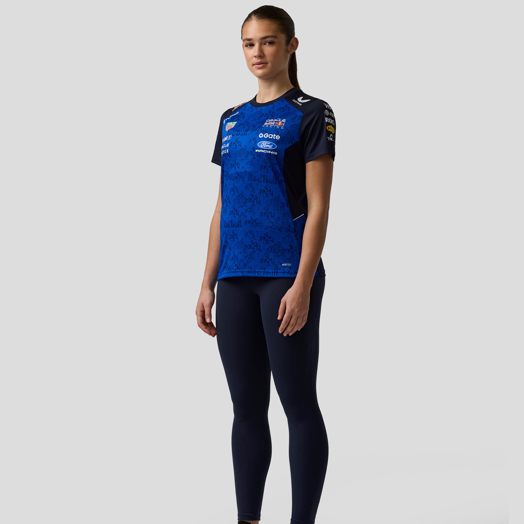 Women's Castore Blue/Navy Red Bull Racing Set Up AerTek T-Shirt
