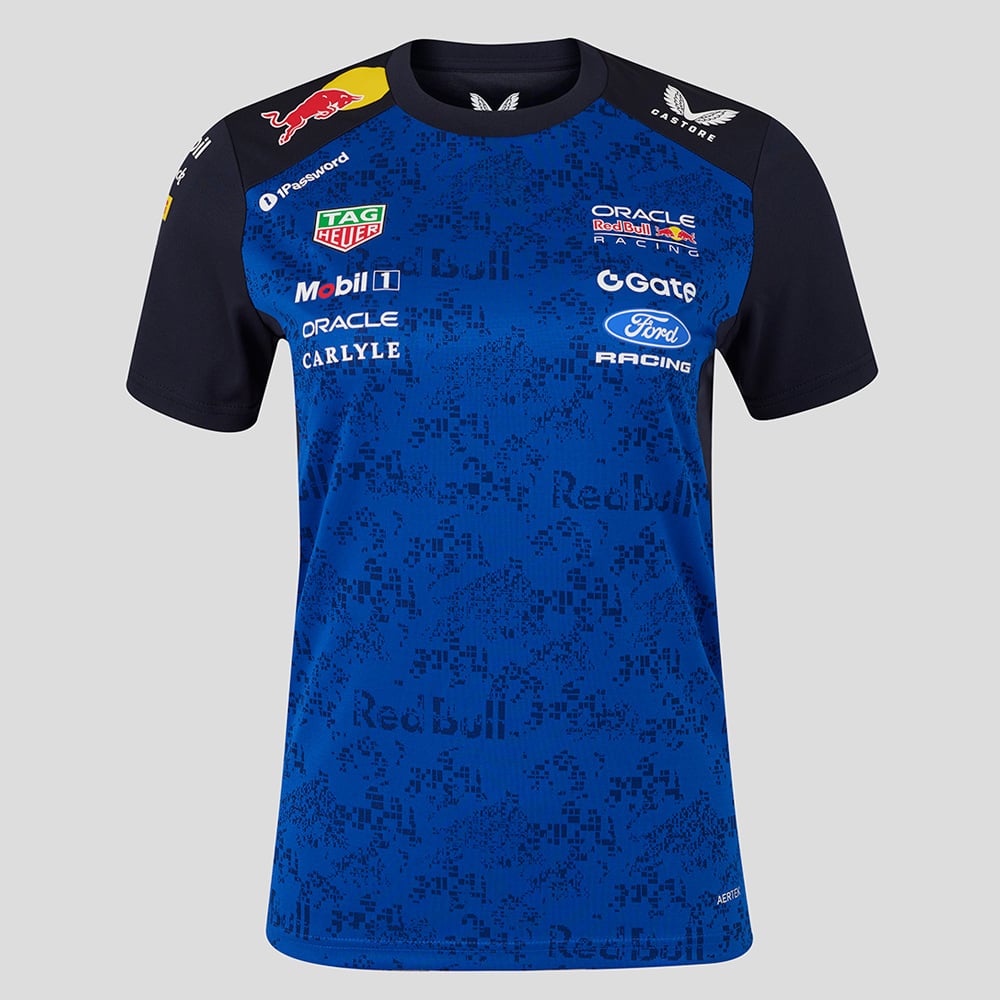Women's Castore Blue/Navy Red Bull Racing Set Up AerTek T-Shirt
