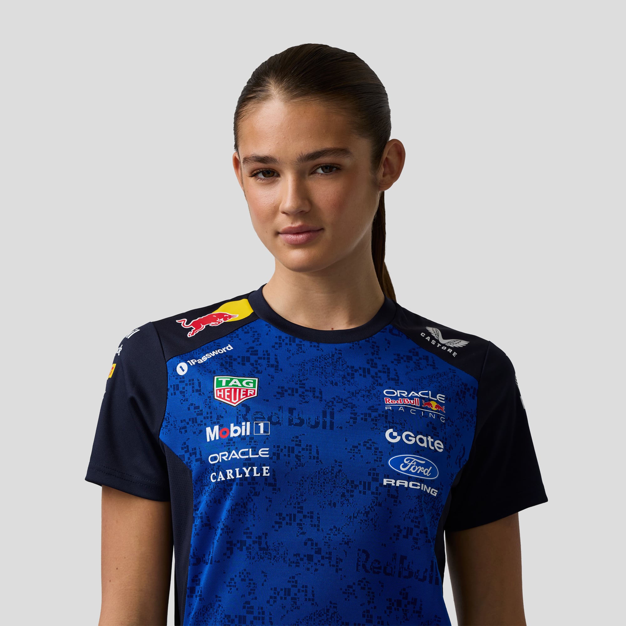Women's Castore Blue/Navy Red Bull Racing Set Up AerTek T-Shirt