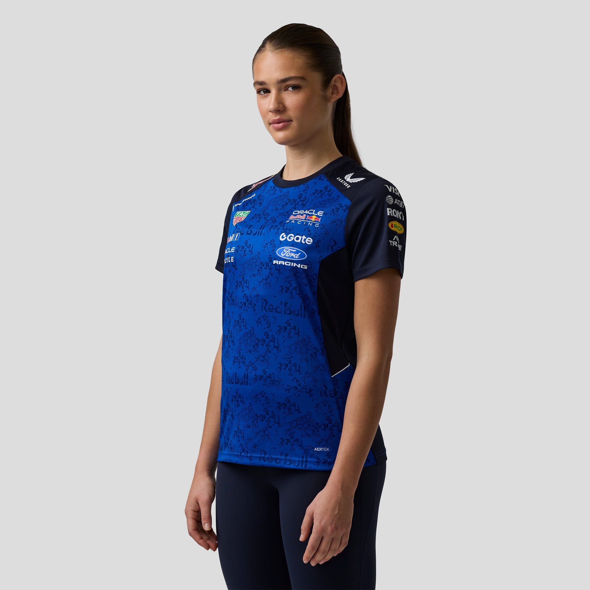 Women's Castore Blue/Navy Red Bull Racing Set Up AerTek T-Shirt
