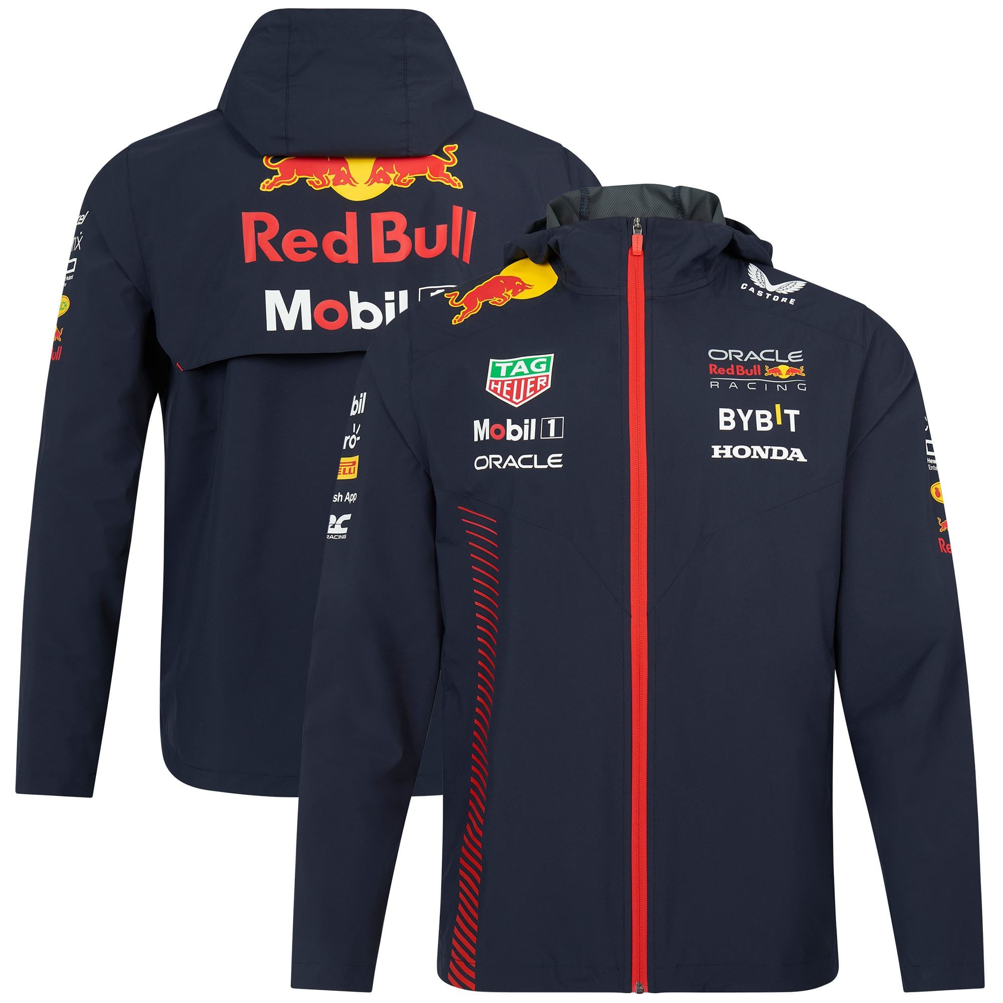 red bull puffer jacket