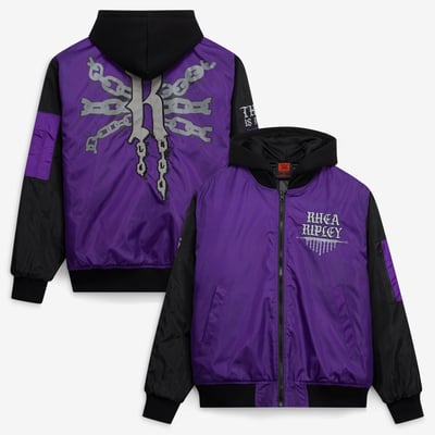 Rhea Ripley Full-Zip Hooded Jacket - Purple