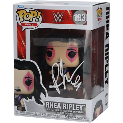 Rhea Ripley WWE Autographed Fanatics Authentic WrestleMania 41 #193 Funko Pop! Figurine  