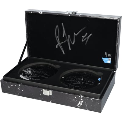 Rhea Ripley WWE Autographed WrestleMania 42 Side Plate Set In Gift Box - Limited Edition of #1/10