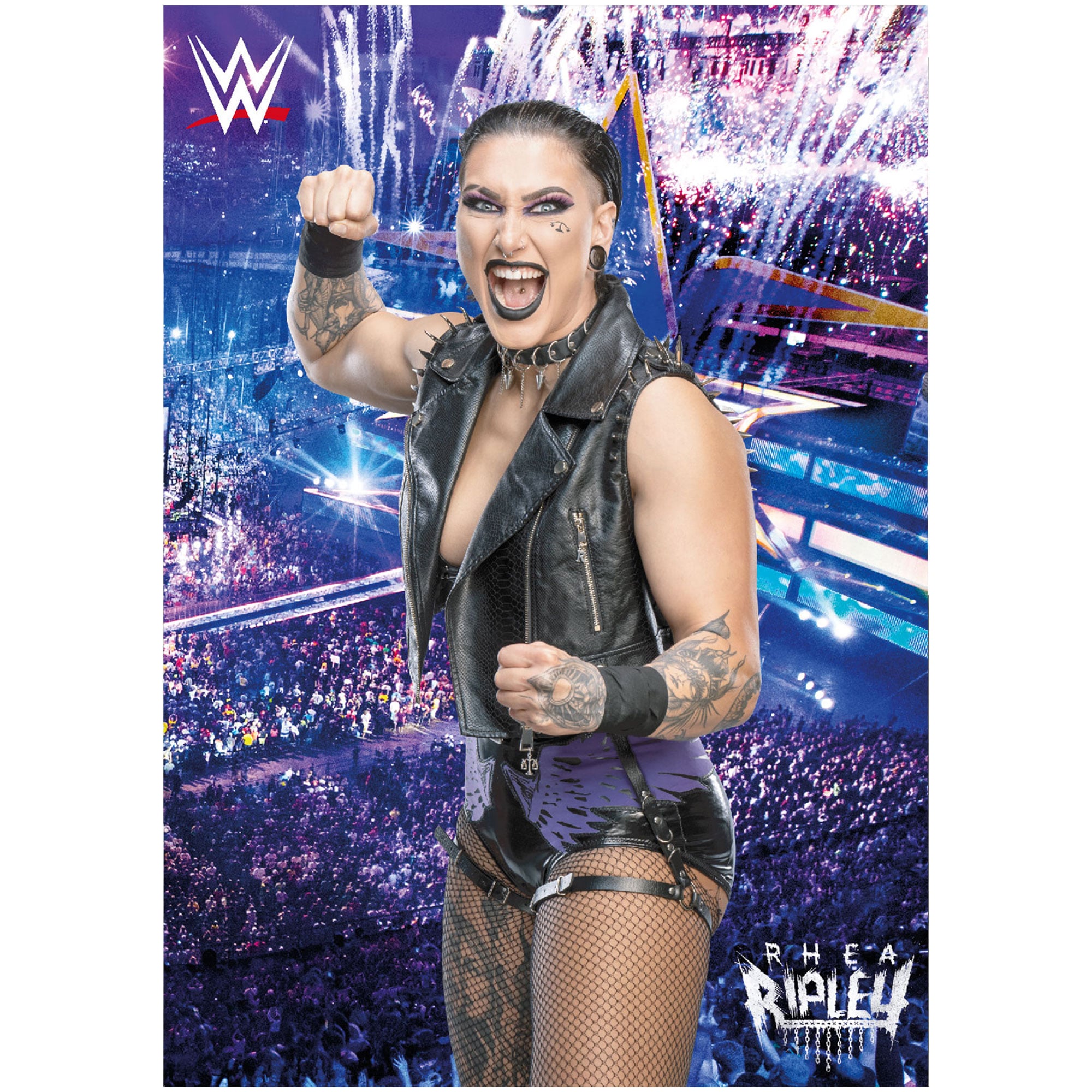 WWE Elimination Chamber Poster – Rhea Ripley Win Wandkunst A3 (29,7x42 Cm)