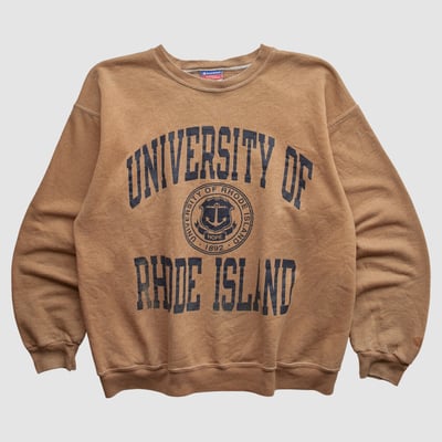 Rhode Island Rams Champion 2000s Pullover Sweatshirt - Clay - XS by Fanatics Real Vintage