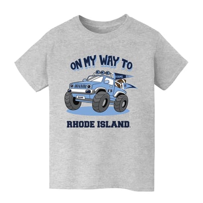 Rhode Island Rams Vive La Fete Youth On My Way T-Shirt - Gray