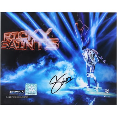 Ricky Saints WWE Autographed Fanatics Authentic 8" x 10" SmackDown Debut Photograph