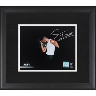 Ricky Saints WWE Autographed Fanatics Authentic Framed 8" x 10" NXT Debut Photograph  
