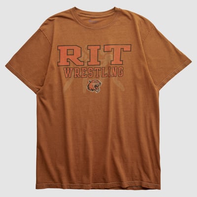 Rochester Institute of Technology Tigers Champion 2000s T-shirt - Clay - S by Fanatics Real Vintage