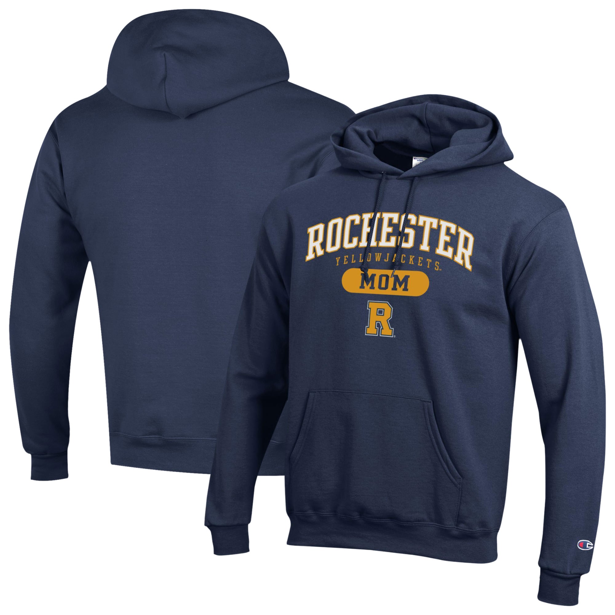Women's Champion Navy Rochester Yellow Jackets Mom Pill Box Eco ...