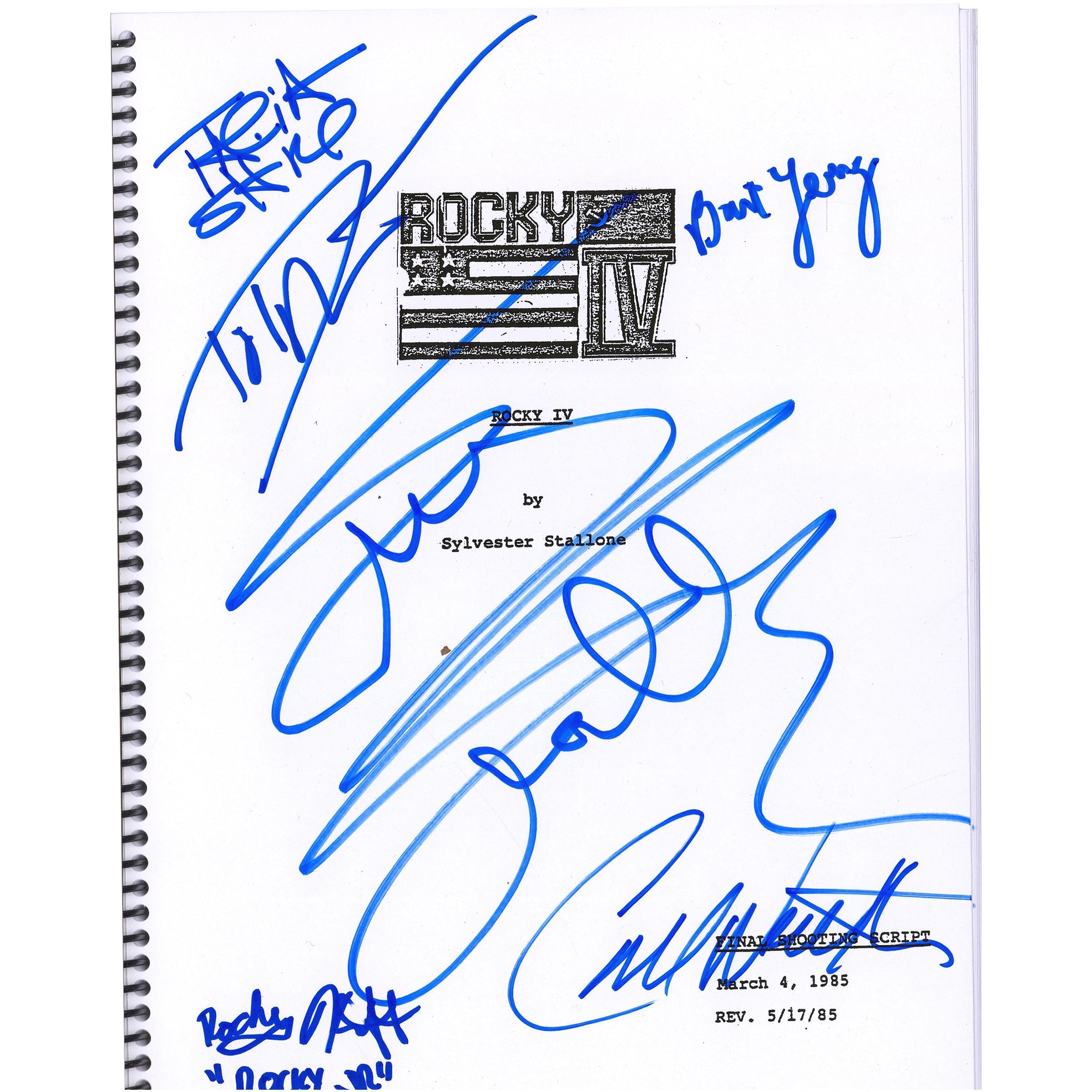 Rocky Script Rocky 5 Cast