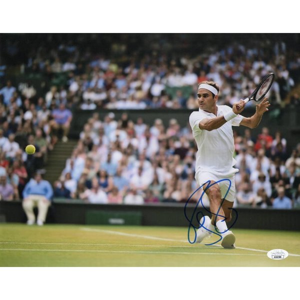 Photo Signée Roger Federer - Format 8x10 - Authentifiée Par Le Vendeur - Tennis Collector