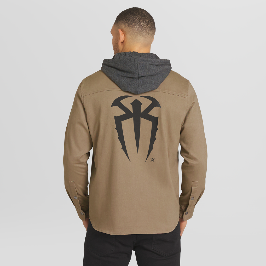 Men's Darius Rucker Collection by Fanatics Tan Roman Reigns Full-Snap ...