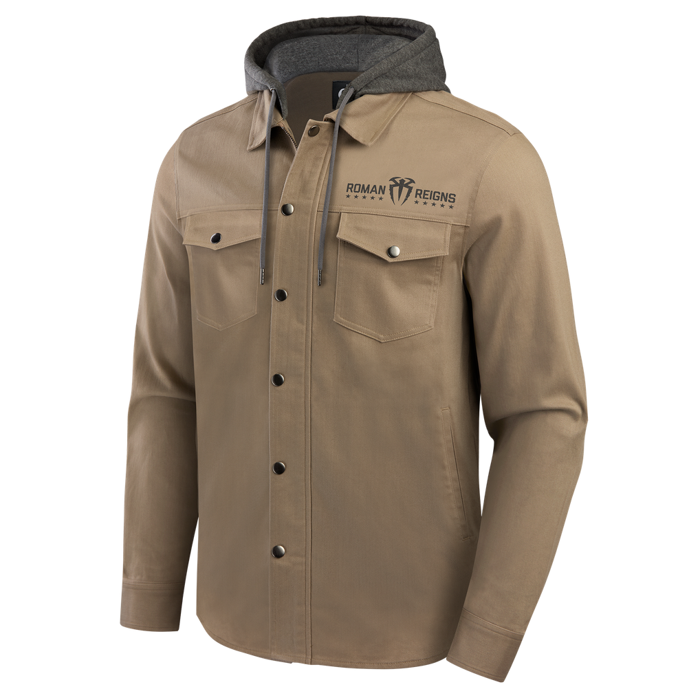 Men's Darius Rucker Collection by Fanatics Tan Roman Reigns Full-Snap ...