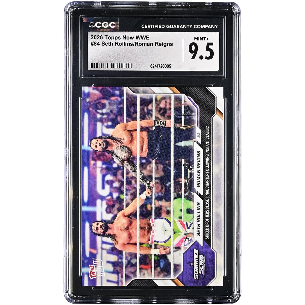 Seth Rollins & Roman Reigns WWE 2026 Topps Now WWE Shield Brothers ...