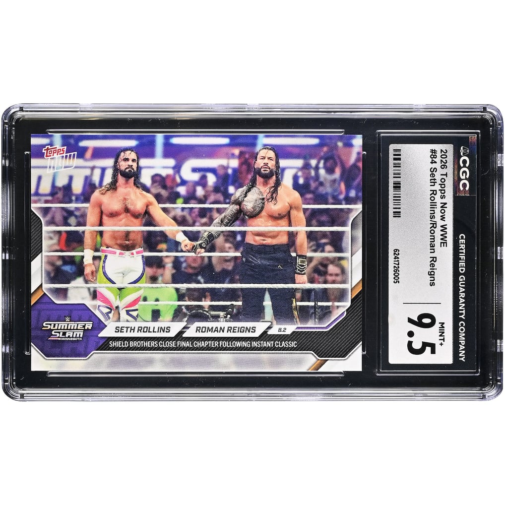 Seth Rollins & Roman Reigns WWE 2026 Topps Now WWE Shield Brothers ...