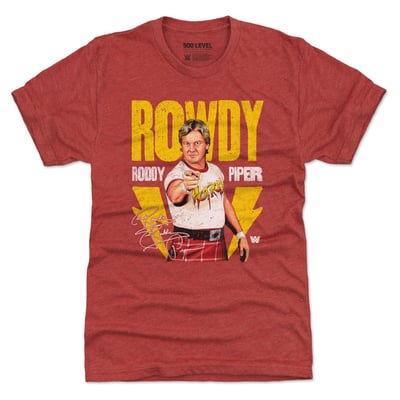Womens Rowdy Roddy Piper Piper's Pit HQ Wrestling Tee Shirt Black