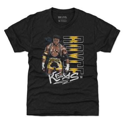 Royce Keys 500 Level Youth Vertical Name T-Shirt - Black