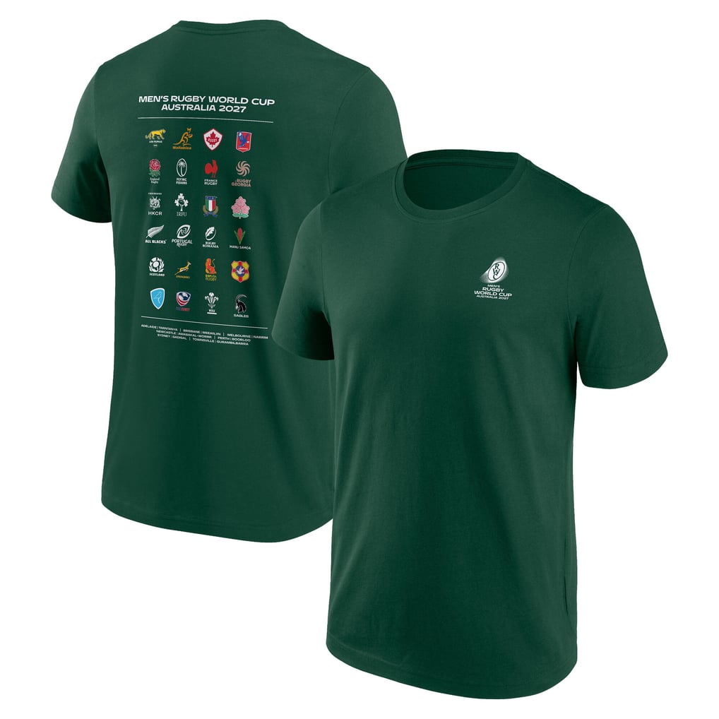 Rugby World Cup 2027 Unions Graphic T-Shirt - Green