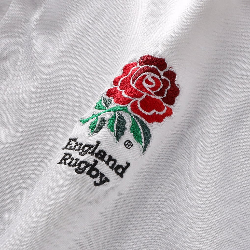 T-Shirt Femme Angleterre Rugby – The Red Roses, Col En V | 100% Coton Léger | Pour Supporters, Sport, Décontracté
