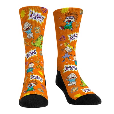  Rugrats Rock Em Unisex All-Over Icons Crew Socks