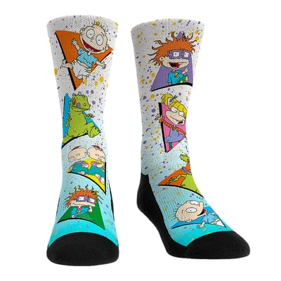 Rugrats Rock Em Unisex Triangle Throwback Crew Socks