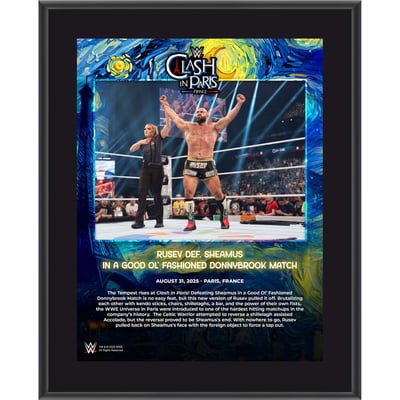 Rusev WWE Fanatics Authentic 10.5" x 13" 2025 Clash In Paris Sublimated Plaque