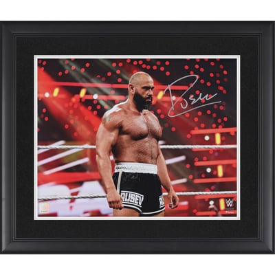 Rusev WWE Autographed Fanatics Authentic Framed 16" x 20" Standing In-Ring Photograph  