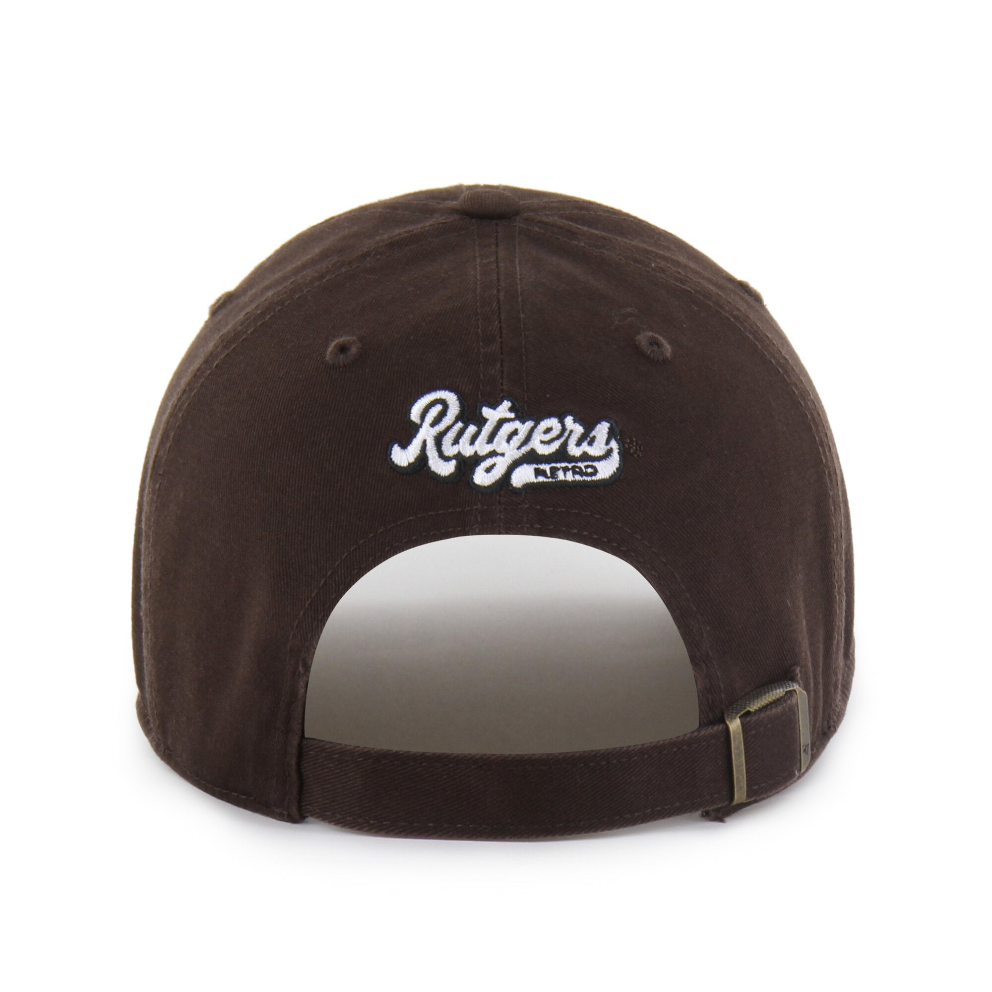 Men's '47 Brown Rutgers Scarlet Knights Vault Clean Up Adjustable Hat