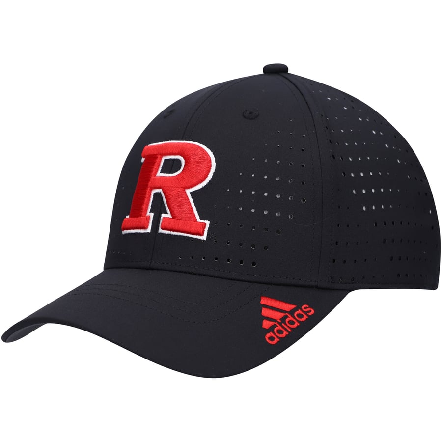 Black Rutgers R Men's adidas Black Rutgers Scarlet Knights 2021 Sideline AEROREADY ...