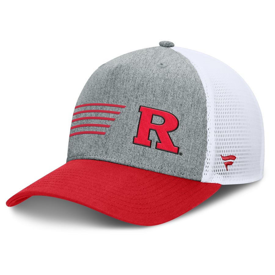 Rutgers Rope Hat Men's Fanatics Heather Gray/Scarlet Rutgers Scarlet Knights Profile ...