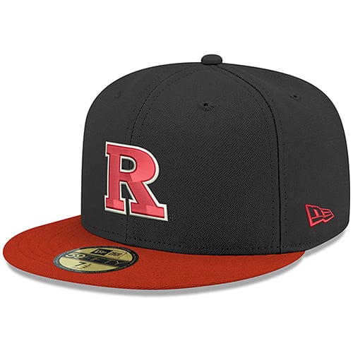 Men's New Era Black/Scarlet Rutgers Scarlet Knights NCAA Basic