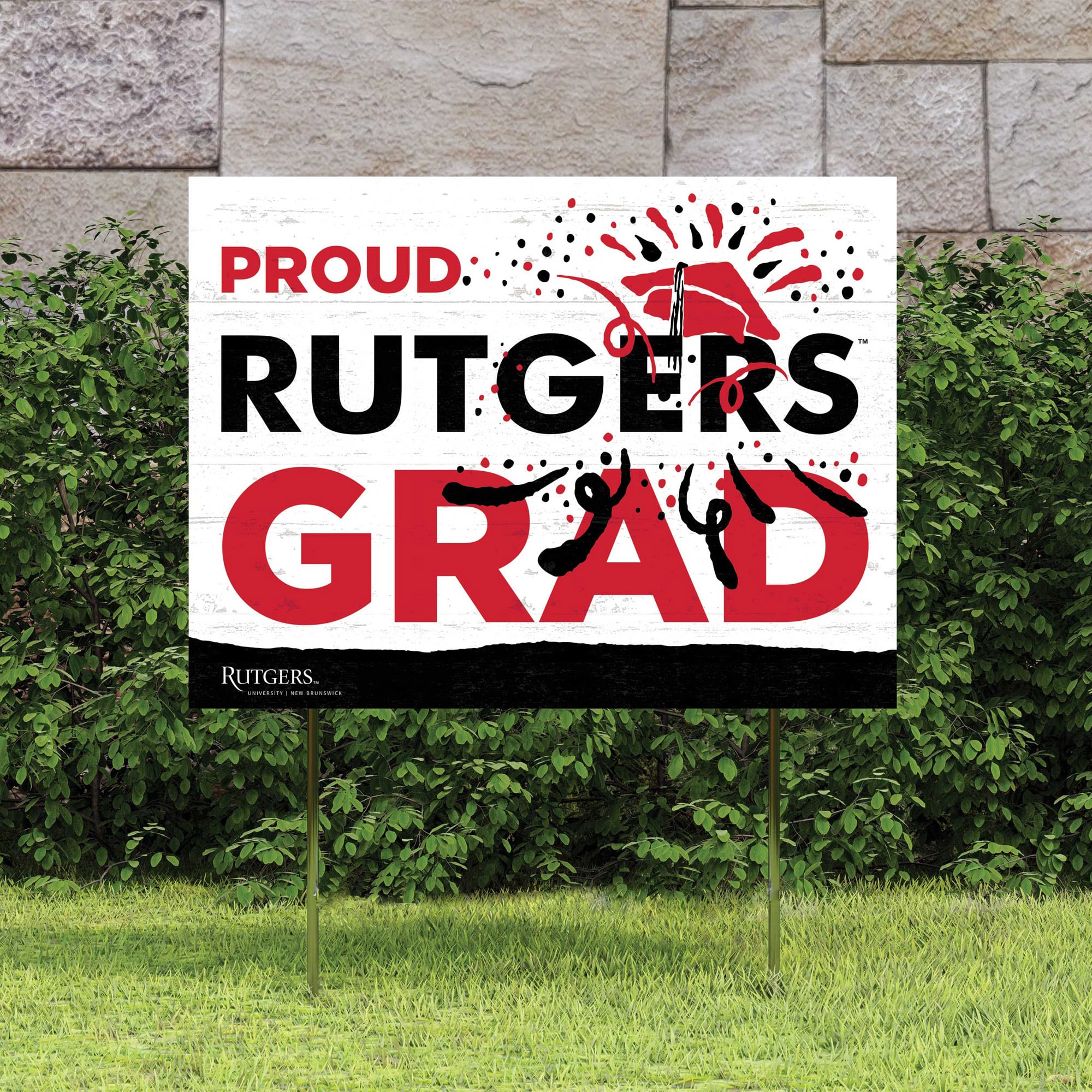 Rutgers Gartenflagge – Offiziell Lizenziert, Doppelseitig, 100% Polyester, Für Uni-Fans & Alumni