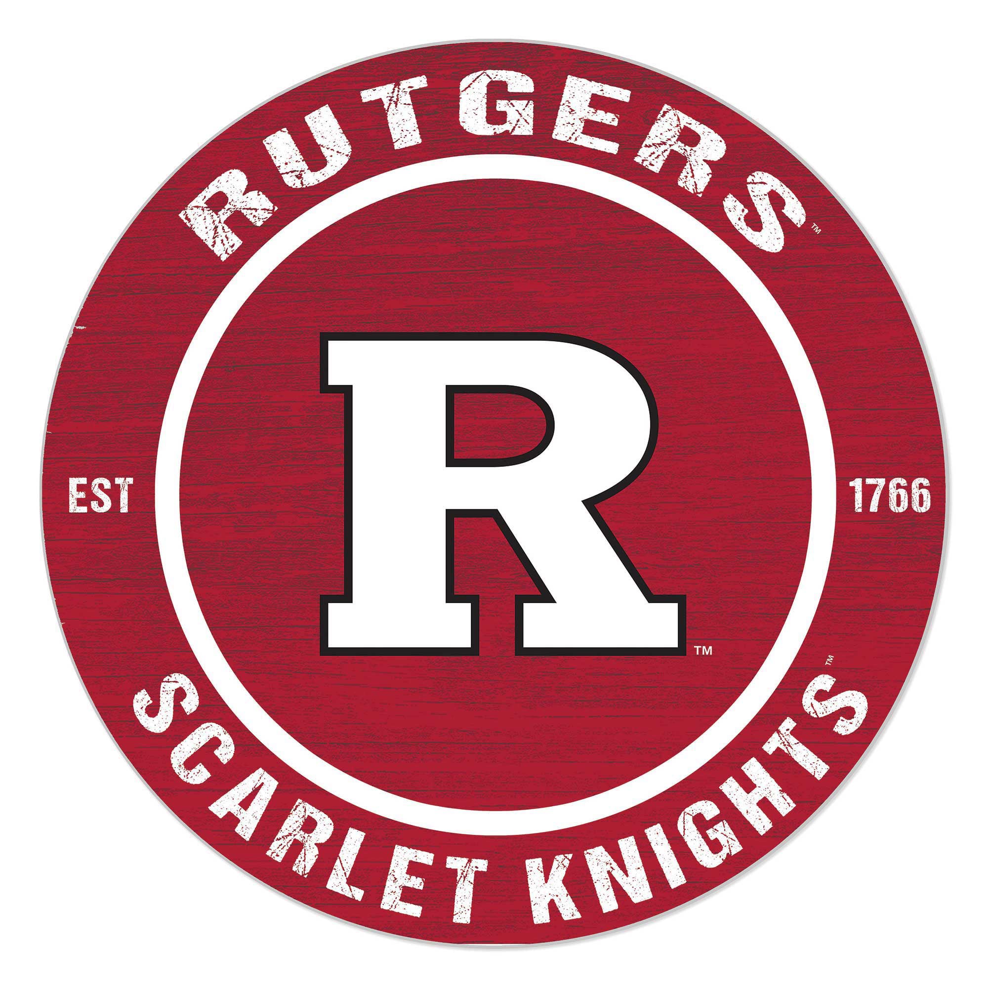 Scarlets Sign Lids Rutgers Scarlet Knights 20'' x 20'' Indoor/Outdoor Team Color ...