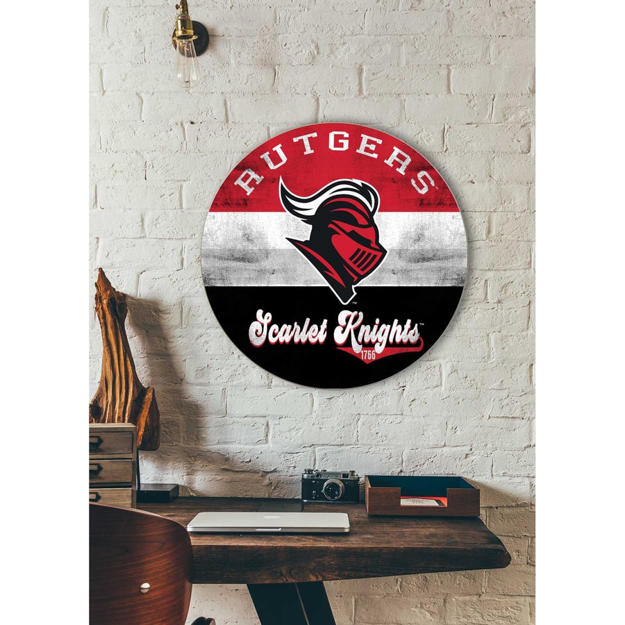 Black Rutgers R Rutgers Football Logo